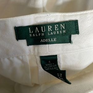 Worn Ralph Lauren White Cotton Pants